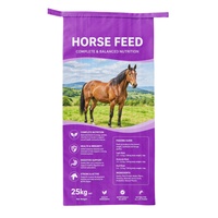Sacs vides pour aliments pour chevaux, style mode, 20, 25, 30 kg, en PP tissé laminé mat avec impression OPP et fermeture EZ
