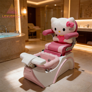Chaise de pédicure pour enfants en gros, design <span class=keywords><strong>Hello</strong></span> <span class=keywords><strong>Kitty</strong></span> rose, avec jet de surf, idéale pour salon de beauté pour enfants - Vente chaude en usine - Product Image 2