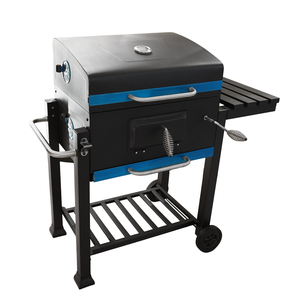 Griglia Barbecue Moderna da Giardino Grande per Patio, Griglia <span class=keywords><strong>BBQ</strong></span> a Carbone <span class=keywords><strong>in</strong></span> <span class=keywords><strong>Ghisa</strong></span> per Feste all'Aperto, Pieghevole con Altezza Regolabile e Doppio Tavolo - Product Image 3