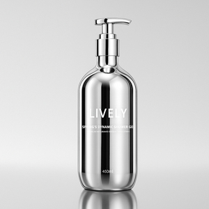 Sang Trọng Bạc Vàng Mạ Điện 300Ml 500Ml Rỗng Cơ Thể Nhựa Kem Dưỡng Da Tinh Dầu Gội Đầu Báo Chí Bơm Chai Cho Mỹ Phẩm - Product Image 1