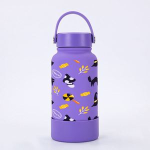 Pengocok Gym baja antikarat kustom saringan Fitness 1,5 liter untuk topan kotak Logo bawah melengkung botol air pengurang - Product Image 1