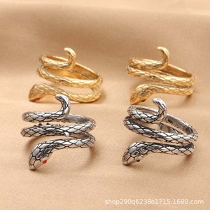 Snake King <b>Ring</b> <b>Titanium</b> Steel Red Eye Animal Zodiac Unisex Fashion <b>Ring</b> Gift - Product Image 5