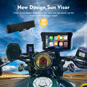 เครื่องนำทาง <span class=keywords><strong>GPS</strong></span> ไร้สายสำหรับมอเตอร์ไซค์ Karadar M7001 พร้อม CarPlay และ Android Auto หน้าจอสัมผัส 7 นิ้ว กันน้ำ กล้อง HD 2 ตัว บันทึกภาพ DVR - Product Image 4