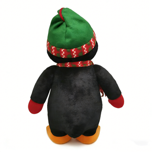 Pingüino de peluche navideño personalizado, peluche de pingüino, peluche de pingüino de invierno, peluche de pingüino festivo - Product Image 4