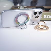 Support magnétique robuste en alliage d'aluminium pour téléphone portable, rotation à 360°, anti-tremblement, pour utilisation sur bureau, vente en gros