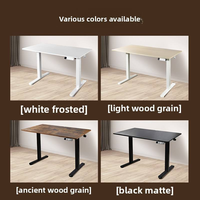 Base de bureau assis-debout électrique à moteur unique, réglable en hauteur, avec plateau personnalisable en option pour la maison et le bureau