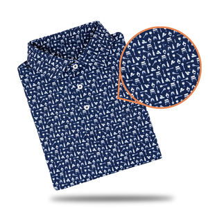 Polos de Golf Personalizados para Hombre, de Manga Corta, de Secado Rápido, de Poliéster y Elastano, con Estampado Completo y Logotipo Bordado - Product Image 3