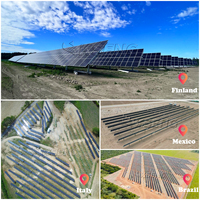 Système de suivi solaire à axe unique 2P avec supports de montage et contrôleur de pilotage pour projets au sol à grande échelle