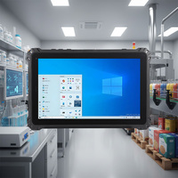 Tableta Robusta con Windows de 10 Pulgadas, Computadora Industrial Resistente al Agua y a los Golpes para Logística de Almacenes, Servicio de Campo de Manufactura