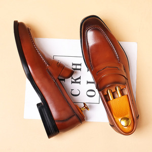 Nouvelles Chaussures Habillées en Cuir Véritable pour Hommes, Mocassins Noirs <span class=keywords><strong>et</strong></span> Marron, Style Décontracté <span class=keywords><strong>et</strong></span> Formel, Idéales pour le Bureau <span class=keywords><strong>et</strong></span> la Carrière, Collection 2025 - Product Image 5