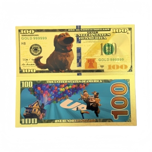 Nouveauté 2026 : 4 modèles de billets de banque animés plaqués or 24 carats pour collection - Product Image 3
