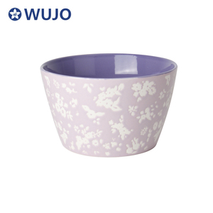 Bộ 4 Bát Gốm Bát Đồ Đá Tráng Men Màu Bát Súp Gốm Lớn - Product Image 4