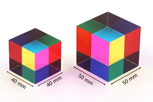 Zhuo ChiMall CMY Misch farb würfel, 50mm (2,0 Zoll) Acryl würfel prisma