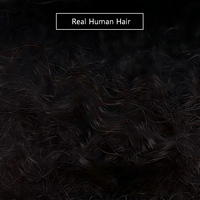 Perruque afro dreadlock 4C noire sans lacet, lot de mèches volumineuses, accessoires d'extension de cheveux afro africains