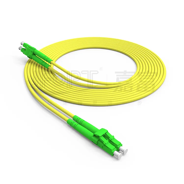 Optik fiber fabrika yama kablosu LC LC 9/125 SM MM fiber optik ara bağlantı kablosu 2.0mm dubleks LC yama kablosu