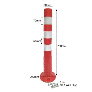 PU linh hoạt cảnh báo giao thông đường bộ an toàn bãi đậu xe bollard giao thông delineator bài - Product Image 2