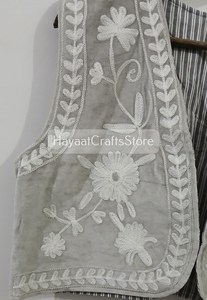 Gilet en velours chic floral : Sublimez votre style avec un confort luxueux – Veste sans manches en velours 100 % coton pour l'hiver et le printemps - Product Image 5