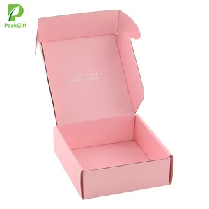 Fournitures de rangement pour impression personnalisée, boîte rose, emballage de haute qualité, boîtes roses mignonnes