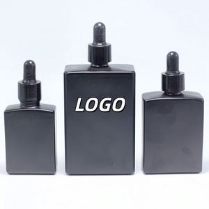 Flacon compte-gouttes en verre dépoli noir mat pour sérum et huile essentielle, 15ml, 30ml, 50ml, 100ml – Fournisseur Fabricant - Product Image 1