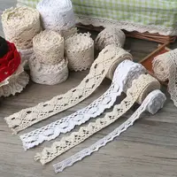 hot sale high quality crocheted garment lace trimming cotton lace trims