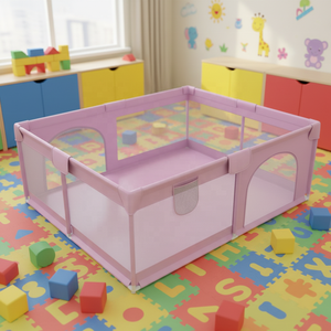 Clôture de jeu pour enfants de différentes tailles, parc pour bébé, clôture de jeu, tube en acier, fabrication OEM - Product Image 1