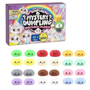 ของเล่นบีบตุ๊กตาซาลาเปาแบบลึกลับ 24 ชิ้น ปฏิทินนับถอยหลัง ของเล่นบีบตุ๊กตาซาลาเปาขนาดเล็ก ของเล่นบีบเพื่อความผ่อนคลาย ของขวัญกล่องซาลาเปา - Product Image 3