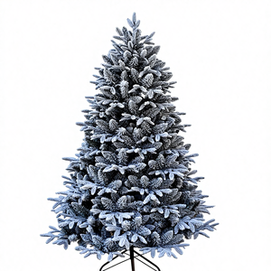 شجرة عيد الميلاد الاصطناعية الصديقة للبيئة بقاعدة قائمة من البولي إيثيلين والبولي فينيل كلوريد عالية الجودة للديكور الداخلي المنزلي بسعر الجملة من المصنع - Product Image 4