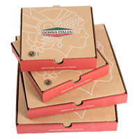 Emballage de boîte à pizza en carton ondulé imprimé avec logo personnalisé pour boîte de livraison de pizza