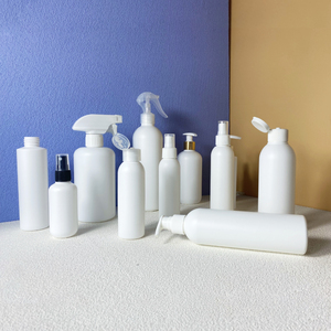 Bouteille ronde cylindrique blanche en HDPE de 2 oz, 3 oz, 4 oz, 6 oz, 8 oz, 10 oz, 16 oz pour shampoing et lotion - Product Image 1