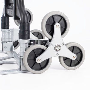 Chariot à <span class=keywords><strong>roues</strong></span> silencieuses Chariot à main en alliage d'<span class=keywords><strong>aluminium</strong></span> Capacité de charge de 75 kg Chariot à provisions pour camion à main pliant à <span class=keywords><strong>2</strong></span> <span class=keywords><strong>roues</strong></span> - Product Image 5