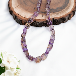 Cuentas de Piedras Preciosas de Ametrina Natural Facetadas para la Elaboración de Joyería Fina - Product Image 1