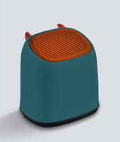 Poubelle en plastique au design d'animaux, corbeille avec couvercle pour table de bureau, panier à papier, sécurisée