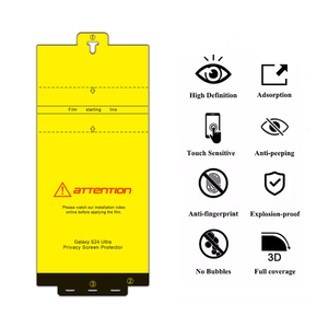 Nhà Sản Xuất Bán Buôn Vàng In Ấn TPU HD Chống-Nhìn Trộm Riêng Tư Hydrogel Phim Bảo Vệ Màn Hình Cho Samsung Galaxy S24 Siêu - Product Image 2