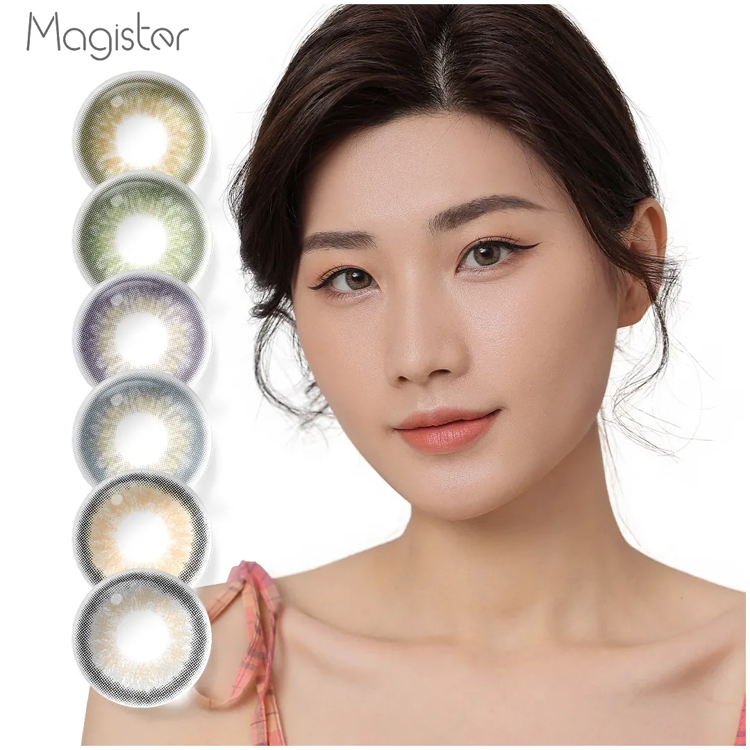 Magister Hot selling Cheap Hazel Green daily colored contact lenses Wholesale for big eye color contacts