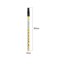 NAOMI Golden D Key Irish Whistle Penny Whistle 6 Holes Flute Aluminum Alloy Whistle Fipple Flute Woodwind Instrument