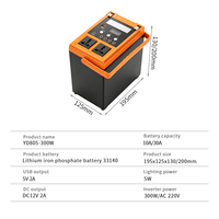 Système de stockage d'énergie solaire mobile 300W, station d'alimentation portable pour le camping en plein air et la maison, Lifepo4, station d'alimentation solaire portable pas chère
