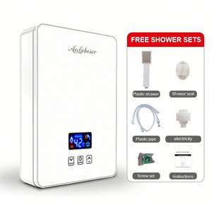 Calentador Eléctrico Instantaneo Sin Tanque 220V 6000W Nuevo Llegado Color Negro Total Calentamiento Rápido Bano Comercial - Product Image 2