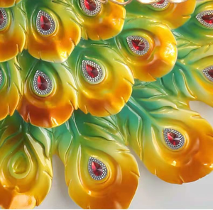 Nordic Multicolour Resin <strong>Peacock</strong> Wall Lamp Living Background Crystal Ball Wall Fitting Bedside Vintage Classic Bracket <strong>Light</strong> - Product Image 2
