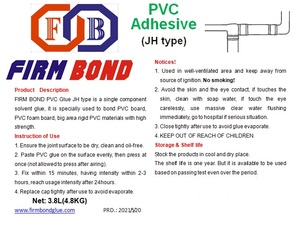 <span class=keywords><strong>Cemento</strong></span> Solvente <span class=keywords><strong>para</strong></span> Tuberías de PVC Resistentes al Agua y a Altas Temperaturas - Product Image 6