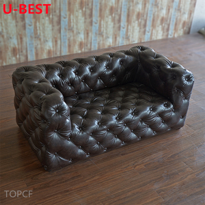 U-BEST Divano Chesterfield in Pelle, Set di Mobili da Salotto, Arredamento per Soggiorno - Product Image 4