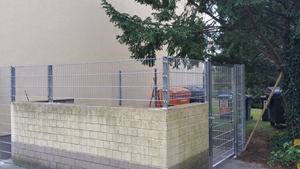 Customizable Outdoor Flat Top Fence with Galvanized <strong>Steel</strong> Pipe Post <strong>Rail</strong> Wrought Iron Zinc <strong>Steel</strong> Sustainable Flat Top Fencing - Product Image 3