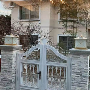 Zèle éclairage led pilier de lampe solaire extérieur étanche haut et bas grande lampe de porte de pilier solaire - Product Image 6