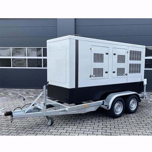 Générateur diesel mobile sur remorque 60 kW avec roues et auvent, générateur diesel silencieux 60 kVA - Product Image 1