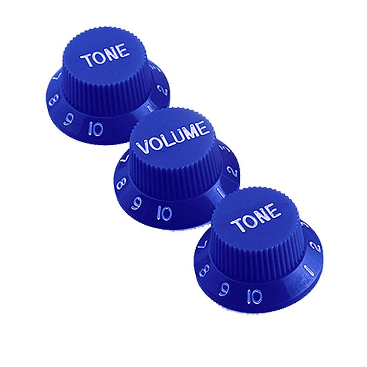 WINOMO Guitar Pickup Covers Knobs Tip Set: 5 Way Tip Cap, Guitar Accessories, Light Blue Electric Guitar Replacement Parts
