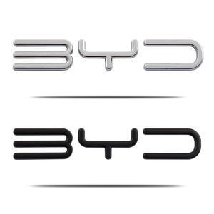 比亚迪汽车<span class=keywords><strong>3D</strong></span>金属字母标志徽章尾部装饰贴纸后备箱标志造型汽车标志车体贴纸 - Product Image 1