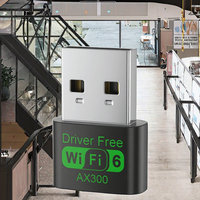 Carte réseau sans fil USB Unistar -AX300FC WiFi6 sans pilote 300 Mbps, mini récepteur/émetteur AX300, utilisation interne pour ordinateur portable, en stock