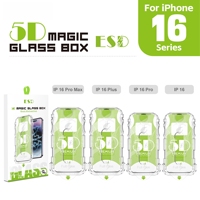 Protection d'écran en verre trempé anti-statique 5D HD Magic Glass Box ESD pour iPhone 18 Pro Max / 18 Pro, installation facile