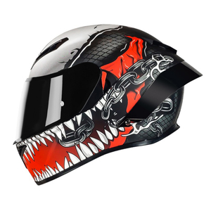 Nueva llegada de doble visera de cara completa casco certificado DOT liberación rápida motociclistas femeninas cuatro estaciones Motocross Crash Cascos - Product Image 4