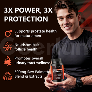 Cápsulas de Saw Palmetto 3X Fórmula Directa de Fábrica, Suplemento para la Próstata y el Sistema Urinario, para Hombres - Product Image 3