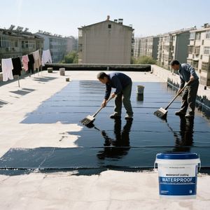 Revêtement d'étanchéité acrylique écologique et imperméable pour réparation des fuites, mastic économique pour murs et toitures, couleurs personnalisées, applicateur pour béton - Product Image 3